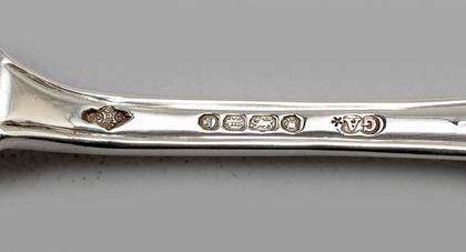 Rare Tudor Pattern Antique Silver Butter Knife - Chawner & Co.